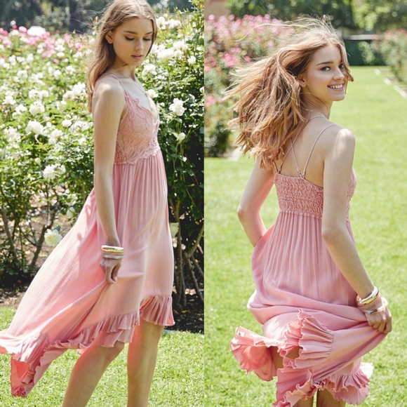 LILITH Boho chic Dress - PEACH - Picture 4 of 4